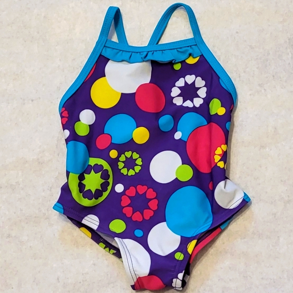 Colorful one piece swimsuit